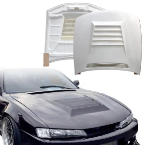 FRP DMA D1 Hood > Nissan 240SX (S14) 1997-1998 - image 1