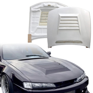 FRP DMA D1 Hood > Nissan 240SX (S14) 1997-1998 - image 1