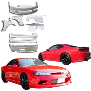FRP VERT EDG Wide Body Kit 8pc > Nissan Silvia (S15) 1999-2002 - image 1