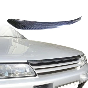 Carbon Fiber OER GTR Hood Brow Accent > Nissan Skyline (R32) 1990-1994 - image 1
