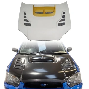 FRP CUSC Louvred Hood w Inverted Duct > Subaru Impreza WRX 2004-2005 > 4/5dr - image 1