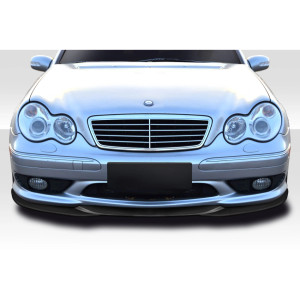 2001-2007 Mercedes C Class W203 L-Sport Front Lip Spoiler - 1 Piece ( For AMG Bumper only) - image 1