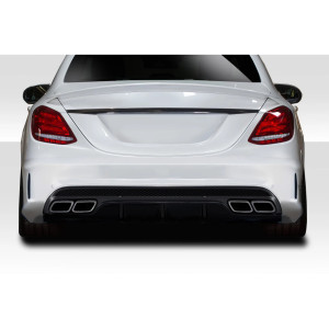2015-2021 Mercedes C Class W205 C63 Look Rear Diffuser - 1 Piece ( For AMG Bumper only) (S) - image 1
