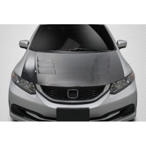 2012-2015 Honda Civic TS-1 Carbon Fiber Hood - image 1