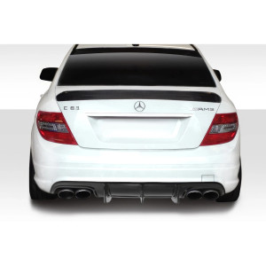 2008-2011 Mercedes C Class / C63 W204 Super Fin Rear Diffuser - 1 Piece ( fits AMG Bumper only ) - image 1