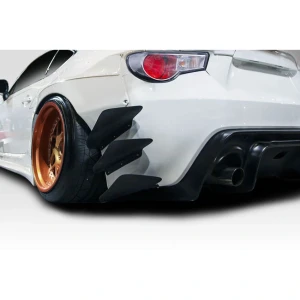 2013-2020 Scion FR-S Toyota 86 Subaru BRZ GT500 V3 Rear Bumper Canards - 6 Piece - image 1