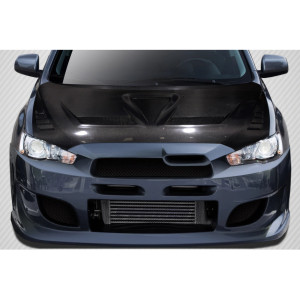 2008-2017 Mitsubishi Lancer / Lancer Evolution 10 Lancer Carbon Creations DriTech Race Hood - 1 Piece - image 1