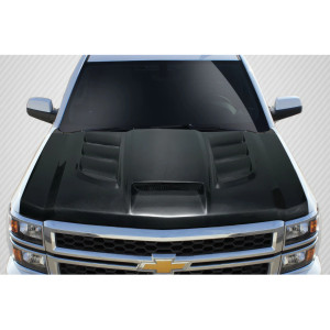 2014-2015 Chevrolet Silverado Carbon Creations Viper Look Hood - 1 Piece - image 1