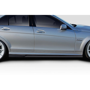 2008-2014 Mercedes C Class C63 W204 AF-1 Side Skirts Rocker Panels ( GFK ) - 2 Piece - image 1