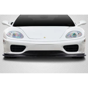 1999-2004 Ferrari 360 Modena Eros Version 2 Carbon Fiber Front Lip - image 1