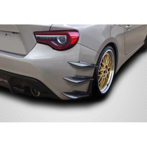 2013-2020 Scion FR-S Toyota 86 Subaru BRZ GT500 V3 Rear Bumper Canards - 6 Piece (S) - image 1