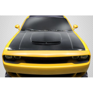 2008-2023 Dodge Challenger Carbon Creations TA Look Hood - 1 Piece - image 1