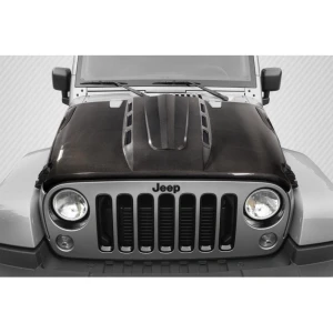 2007-2018 Jeep Wrangler Avenger Carbon Fiber Hood - image 1