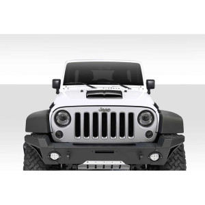 Universal Duraflex Dual Ram Air Hood Scoop - 1 Piece - image 1