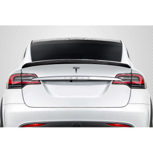2016-2023 Tesla Model X Carbon Creations High Kick Rear Wing Spoiler - 1 Piece - image 1