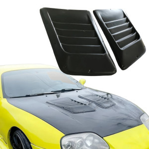 _ VSaero FRP SMAD Louvered Hood Scoops > - - image 1