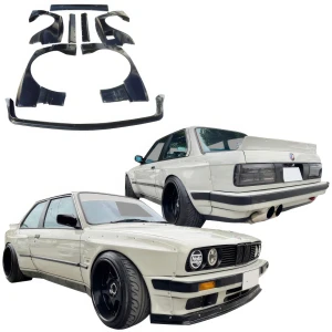 FRP TKYO Wide Body Kit w Wing 10pc > BMW 318i 1984-1992> 2dr Coupe - image 1