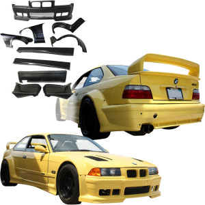 VSaero FRP RIEG DTM Wide Body Kit 8pc > BMW 318i 325i (E36) 1992-1998 > 2dr Coupe - image 1