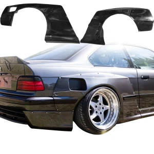 FRP TKYO Wide Body Fender Flares (rear) 2pc 70mm > BMW 318i 325i (E36) 1992-1998 > 2dr Coupe - image 1