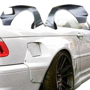 VSaero FRP TKYO Wide Body Fender Flares (rear) 60mm > BMW 325Ci 330Ci (E46) 1999-2005 > 2dr Coupe - image 1