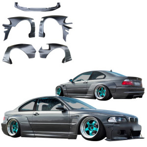 VSaero FRP TKYO Wide Body Kit 7pc > BMW M3 (E46) 2002-2005 > 2dr Coupe - image 1