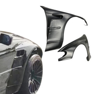 VSaero FRP TKYO V1 Wide Body Fender Flares (front) for BMW 325i 330i (E46) 2002-2005 > 4dr Sedan - image 1 VSaero FRP TKYO V1 Wide Body Fender Flares (front) for BMW 325i 330i (E46) 2002-2005 > 4dr Sedan - image 1