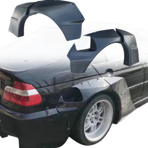 VSaero FRP TKYO V1 Wide Body Fender Flares (rear) for BMW 325i 330i (E46) 1999-2005 > 4dr Sedan - image 1 VSaero FRP TKYO V1 Wide Body Fender Flares (rear) for BMW 325i 330i (E46) 1999-2005 > 4dr Sedan - image 1