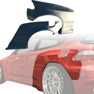 FRP TKYO Wide Body Fender Flares (rear) 50mm > Honda Civic EG 1992-1995 > 3dr Hatchback - image 1