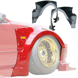 FRP MAM Wide Body Fender Flares (front) 2pc 60mm > Honda Civic EK 1999-2000 > 3dr Hatchback - image 1