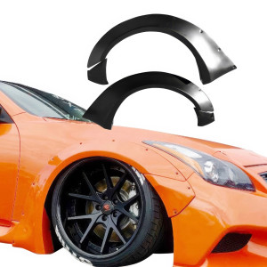 VSaero FRP LBPE Wide Body Fender Flares (front) 4pc for Infiniti G37 Coupe 2008-2015 > 2dr Coupe - image 1 VSaero FRP LBPE Wide Body Fender Flares (front) 4pc for Infiniti G37 Coupe 2008-2015 > 2dr Coupe - image 1