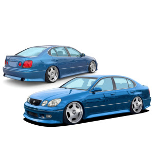 VSaero FRP VERT Body Kit 4pc > Lexus GS300 1998-2005 - image 1