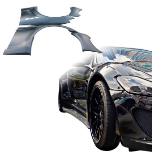VSaero FRP LBPE Wide Body Fender Flares (front) 40mm for Maserati GranTurismo 2008-2017 - image 1 VSaero FRP LBPE Wide Body Fender Flares (front) 40mm for Maserati GranTurismo 2008-2017 - image 1