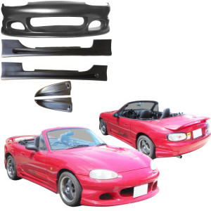 VSaero FRP BOME Body Kit 4pc for Mazda Miata MX-5 (NB) 1998-2005 - image 1 VSaero FRP BOME Body Kit 4pc for Mazda Miata MX-5 (NB) 1998-2005 - image 1