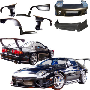 VSaero FRP RMAG RAME Wide Body Kit 8pc for Mazda RX-7 (FC3S) 1986-1992 - image 1 VSaero FRP RMAG RAME Wide Body Kit 8pc for Mazda RX-7 (FC3S) 1986-1992 - image 1
