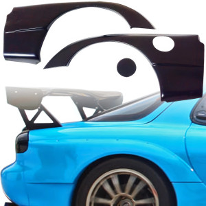 VSaero FRP RAME GT-AD Wide Body Fender Flares (rear) > Mazda RX-7 (FD3S) 1993-1997 - image 1