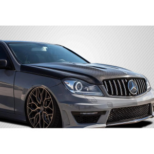 2008-2011 Mercedes C Class W204 Black Series Look Hood - 1 Piece - image 1