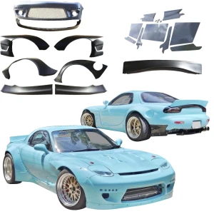 FRP TKYO Wide Body Kit w Wing 12pc > Mazda RX-7 (FD3S) 1993-1997 - image 1