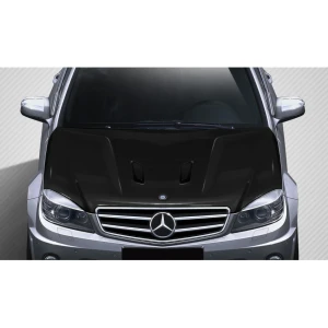 2008-2011 Mercedes C63 Black Series Look Carbon Fiber Hood - image 1