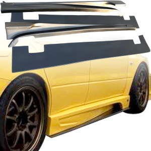 VSaero FRP VAR Side Skirts 4pc > Mitsubishi Evolution EVO8 EVO9 CT9A 2003-2006 - image 1