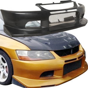 VSaero FRP VOLT 4pc Front Bumper > Mitsubishi Evolution EVO8 EVO9 CT9A 2003-2006 - image 1