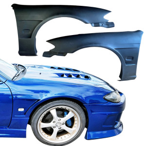 VSaero FRP MSPO S14.5 Conversion Fenders (front) > Nissan 240SX (S14) 1995-1998 - image 1