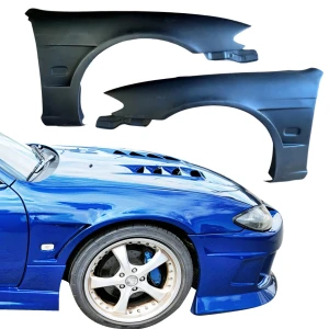 FRP MSPO S14.5 Conversion Fenders (front) > Nissan 240SX (S14) 1995-1998 - image 1