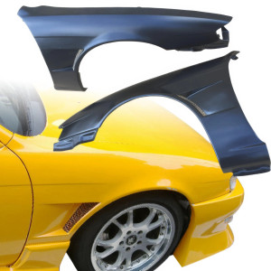 VSaero FRP MSPO Wide Body Fenders (front) 25mm > Nissan 240SX (S14) 1997-1998 - image 1