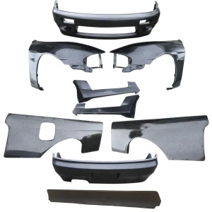 FRP TKYO v1 Wide Body Kit w Wing 9pc > Nissan 240SX (S14) 1995-1996 - image 1