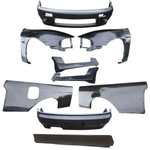 VSaero FRP TKYO v1 Wide Body Kit w Wing 9pc > Nissan 240SX (S14) 1995-1996 - image 1