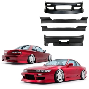 FRP URA v4 Body Kit 4pc > Nissan Silvia (S13) 1989-1994 > 2dr Coupe - image 1
