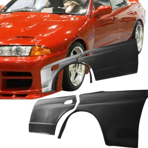 FRP CFAC Wide Body Fenders (rear) 4pc > Nissan Skyline (R32) GTS 1990-1993 > 4dr Sedan - image 1
