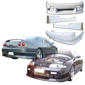 VSaero FRP MSPO Body Kit 4pc > Nissan Skyline (R33) GTS 1995-1998 > 2dr Coupe - image 1