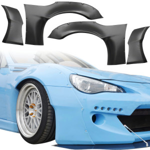 VSaero FRP TKYO v2 Wide Body Fender Flares (front) 4pc 45mm > Scion FR-S (ZN6) 2013-2016 - image 1