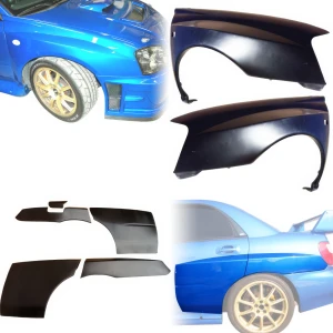 FRP LSPO WRC Wide Body Fenders 7pc > Subaru Impreza WRX 2004-2005 > 4dr Sedan - image 1
